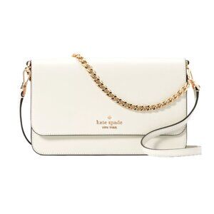 New Kate Spade Madison Medium Flap Convertible Crossbody Meringue